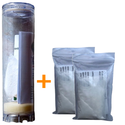 Dessalator Pack Cartucho Esterilizante ST2 + 2 Doses Esterilizantes