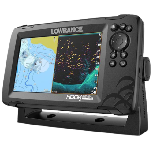 Lowrance HOOK Reveal 7 mit TripleShot-Sonde