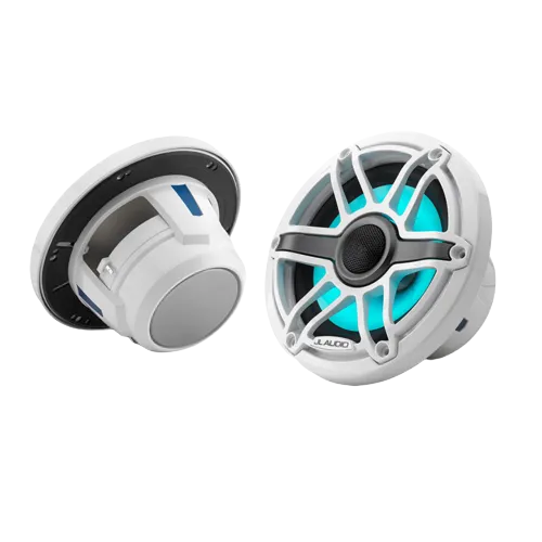 JL Audio M6 7,7" Sport witte maritieme luidsprekers met LED