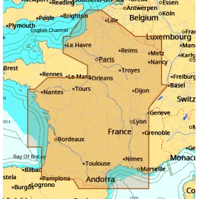 Carta C-MAP Max - Francia interna