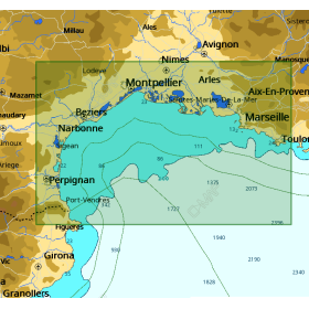 Carte C-MAP Max - Golfe du Lion