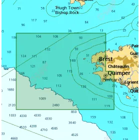 C-MAP Max-kaart - L'Aberwrac'h in Concarneau