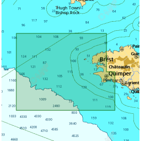 Carte C-MAP Max - L'Aberwrac'h à Concarneau