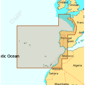Carte C-MAP Max - Europe Côtes Ouest