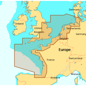 Carte C-MAP Max - Côtes Nord-Ouest Europe