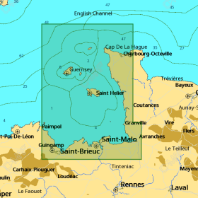 Carta C-MAP Max - Da Cherbourg a Cap Fréhel