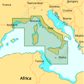 C-MAP 4D Chart - Central Mediterranean