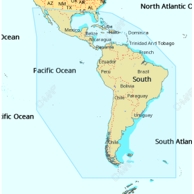 C-MAP 4D Chart - South America & Continental Caribbean