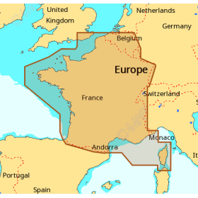 C-MAP 4D Chart - Coastal and Inland France