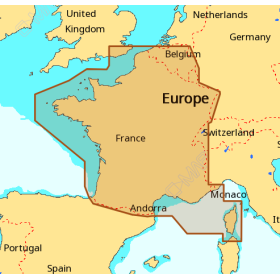 Carte C-MAP 4D - France Côtière et Intérieure