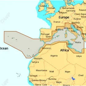 C-MAP 4D-kaart - Zuidwest-Europese kusten