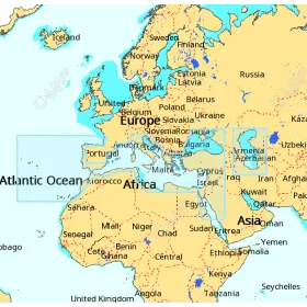 C-MAP 4D-kaart - Continentaal Zuid-Europa