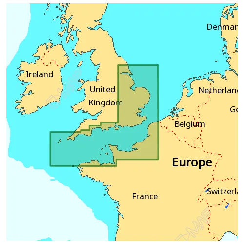 C-MAP 4D Chart - English Channel to River Humbe