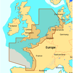C-MAP 4D Chart - North-West European Coasts