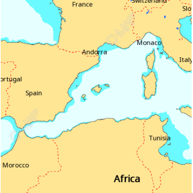 C-MAP Discover X Chart - Western Mediterranean