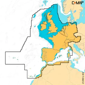 Carte C-MAP Discover X - Europe centrale - Ouest
