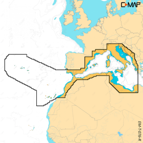 C-MAP Reveal X chart - Western Mediterranean