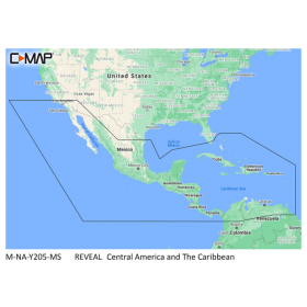 C-MAP Reveal Chart - Central America + Caribbean