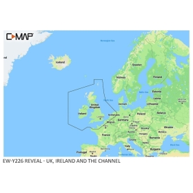 C-MAP Reveal chart - UK, Ireland and the English Channel