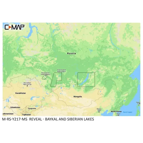 Carta C-MAP Reveal - Lagos Baykal y Siberia
