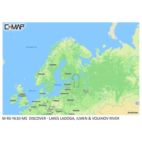 C-MAP Discover Map - Ladoga, Ilmen and Volkhov Lakes