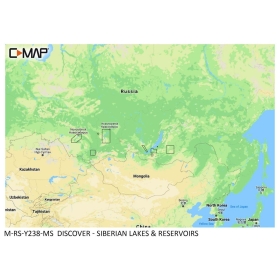 C-MAP Discover Map - Lakes & Reservoirs of Siberia