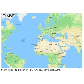 C-MAP Discover Chart - From the Canary Islands to Gibraltar