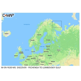 C-MAP Discover Map - Pechenga to Lumbovskiy Gulf