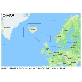 C-MAP Discover Chart - Iceland, Faroe, Shetland & Orkney