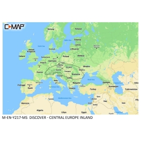 C-MAP Discover Map - Inland Central Europe