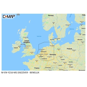 C-MAP Discover Map - Inland & Coastal Benelux