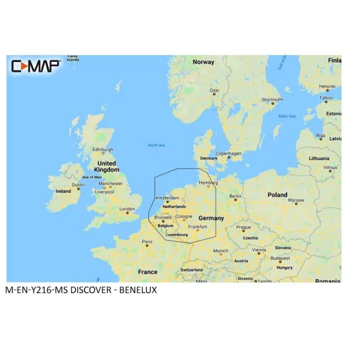 C-MAP Ontdek kaart - Binnenland & Kust Benelux