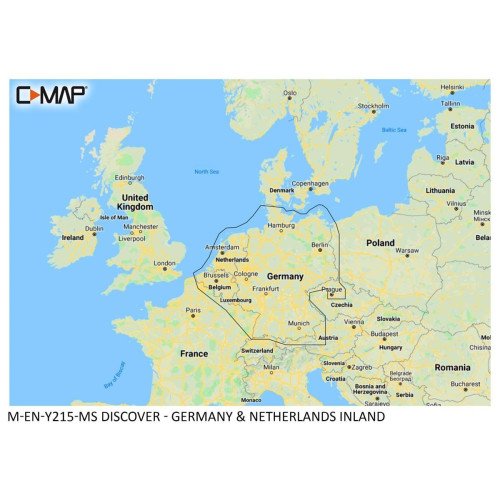 Carte C-MAP Discover - Allemagne & Pays-Bas intérieurs