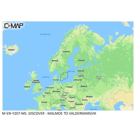 C-MAP Discover Map - Malmö to Valdermarsvik