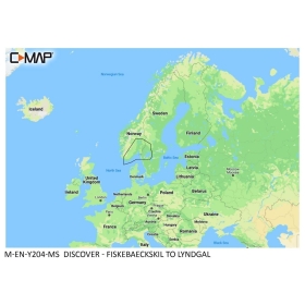 C-MAP Discover map - Fiskebaeckskil - Lyngdal