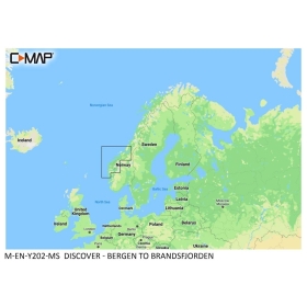 Carte C-MAP Discover - De Bergen à Brandsfjorden