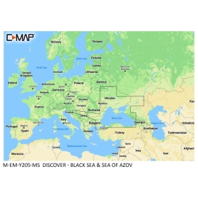 Carte C-MAP Discover - Mer noire & mer d'Azov