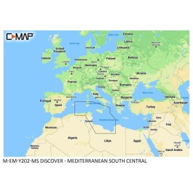 Carte C-MAP Discover - Méditerranée Centre Sud