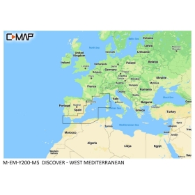 Carte C-MAP Discover - Méditerranée Occidentale