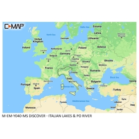 C-MAP Upptäck karta - Italienska sjöar & Po
