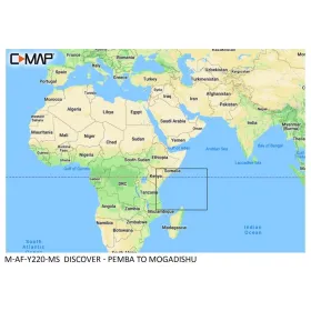 C-MAP Ontdek kaart - Pemba naar Mogadishu