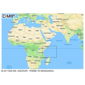 C-MAP Upptäck karta - Pemba till Mogadishu