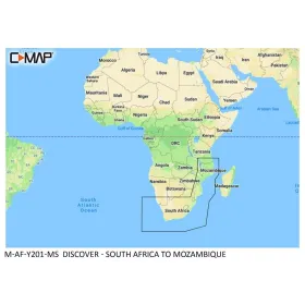 C-MAP Ontdek kaart - Zuid-Afrika tot Mozambique