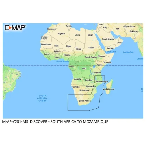 Mappa C-MAP Discover - Dal Sudafrica al Mozambico