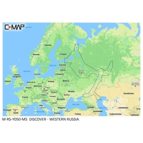 C-MAP Upptäck karta - Västra Ryssland