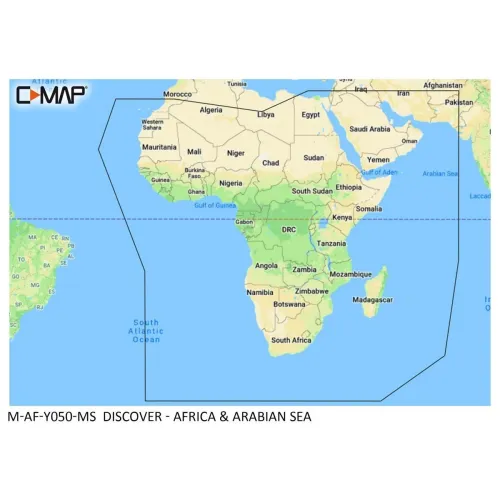 C-MAP Ontdek kaart - Afrika en Arabische Zee