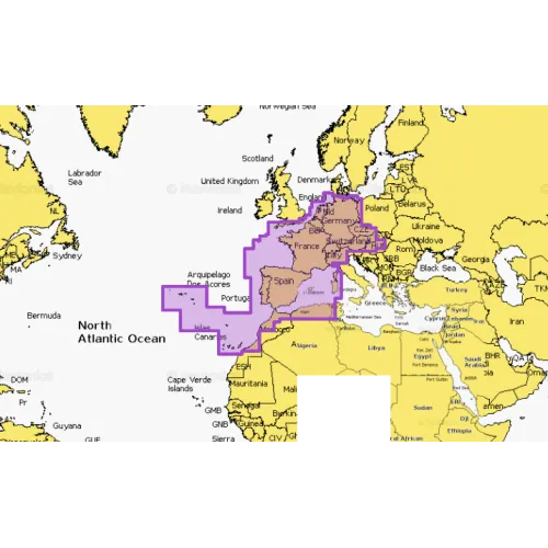 Navionics Platinum+ Map Europe, Central & West