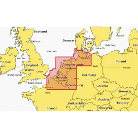 Navionics Platinium+ Benelux & Duitsland, West-kaart