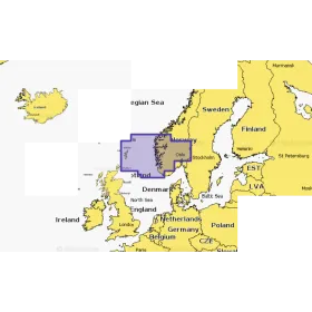 Navionics Platinum+ kaart Noorwegen, Lista tot Sognefjord