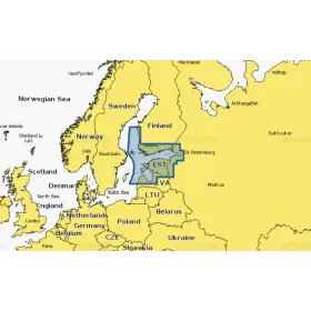 Navionics Platinium+ Golf van Finland en Riga kaart